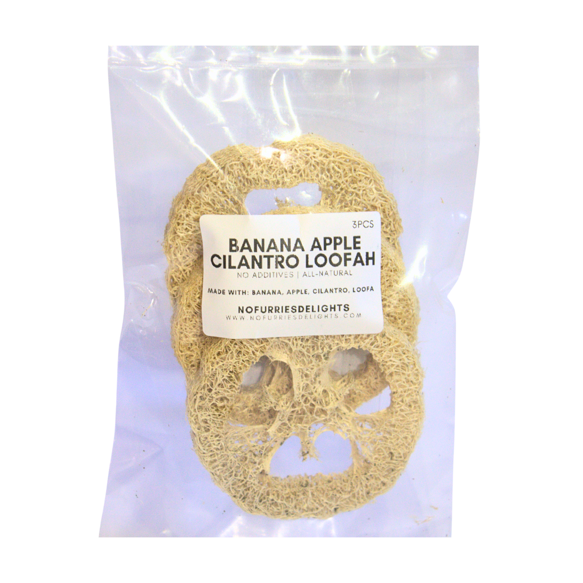 Loofah, Banan, Äpple, Koriander