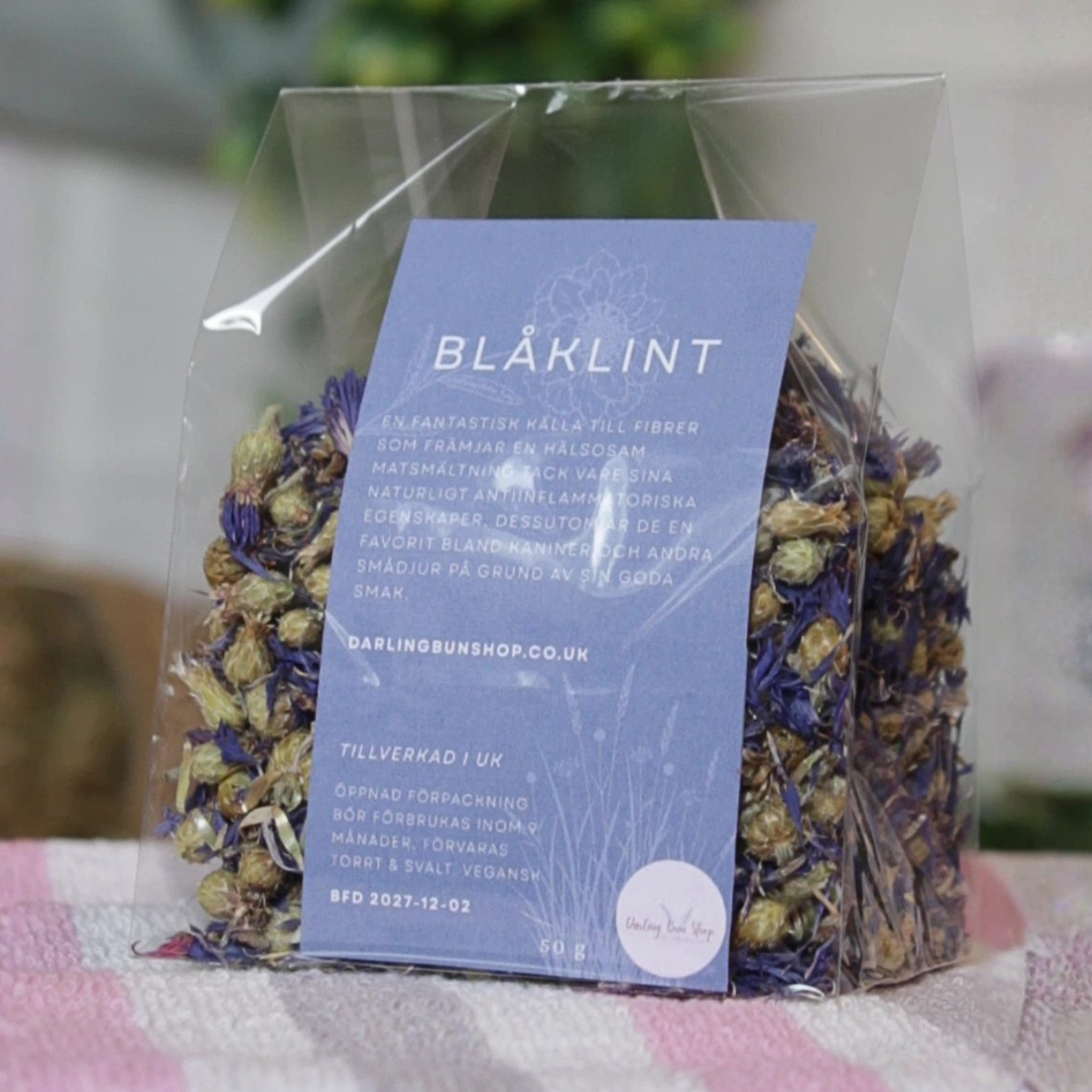 Torkad Blåklint
